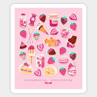 Strawberry everything Sticker